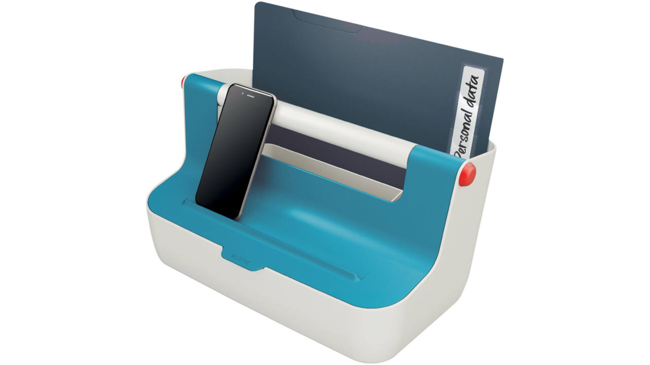 Opbergbox Leitz Cosy draagbaar kunststof blauw