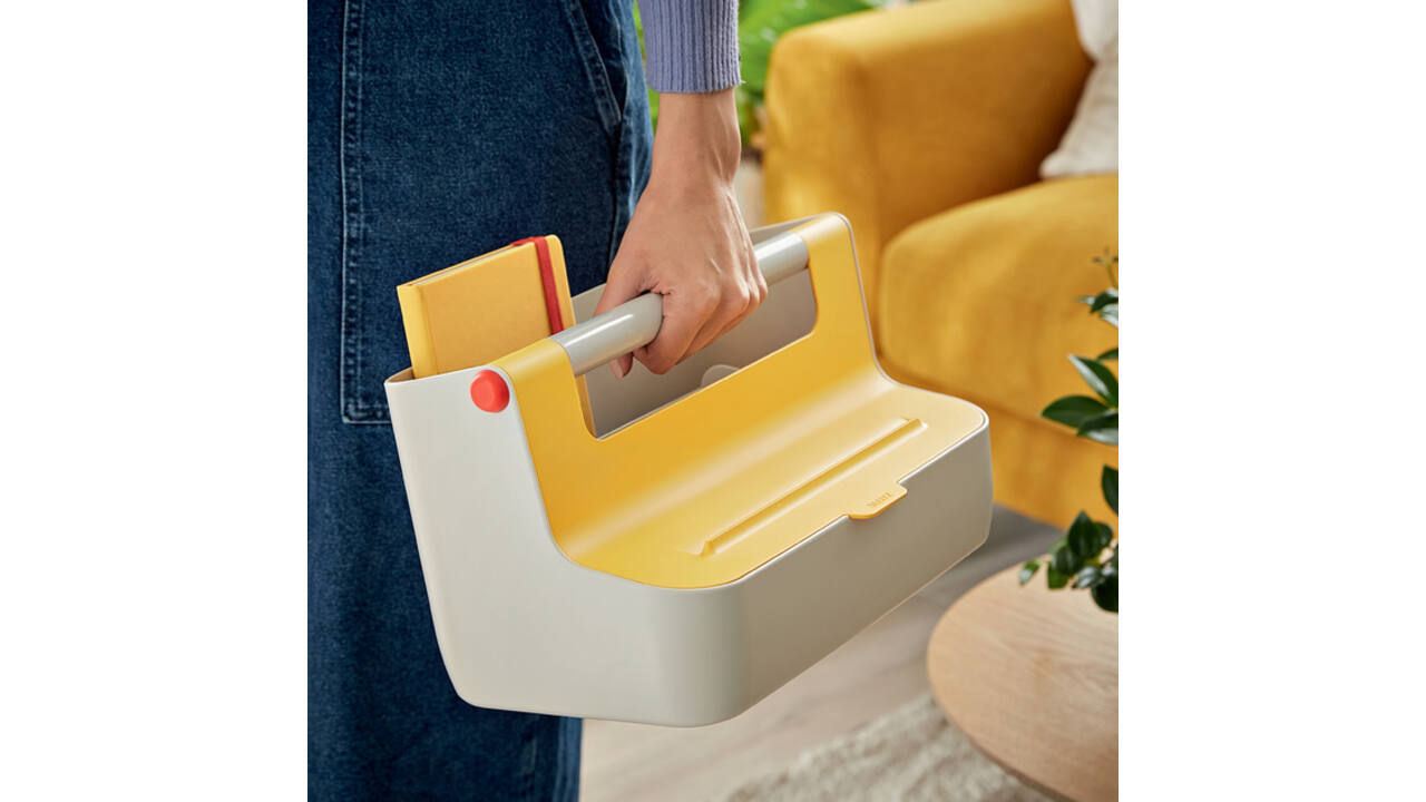 Opbergbox Leitz Cosy draagbaar kunststof geel