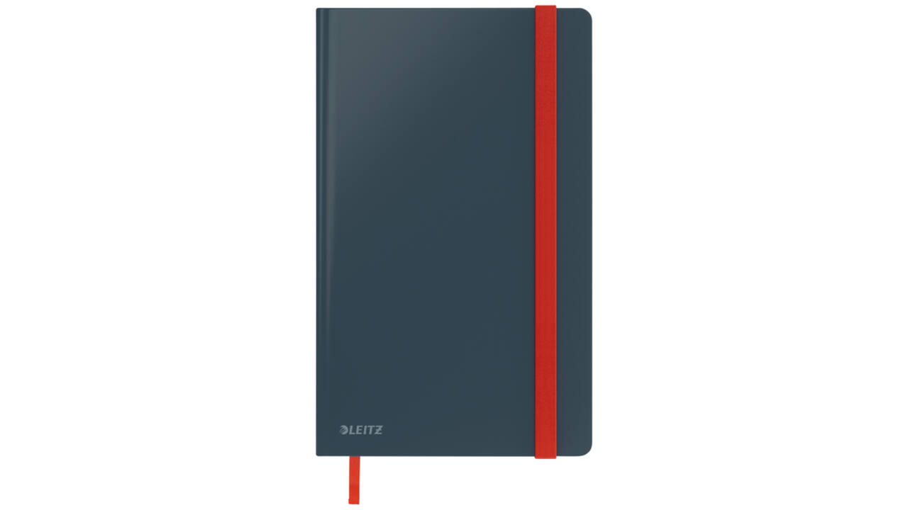 Notitieboek Leitz Cosy A5 160blz 100gr lijn grijs