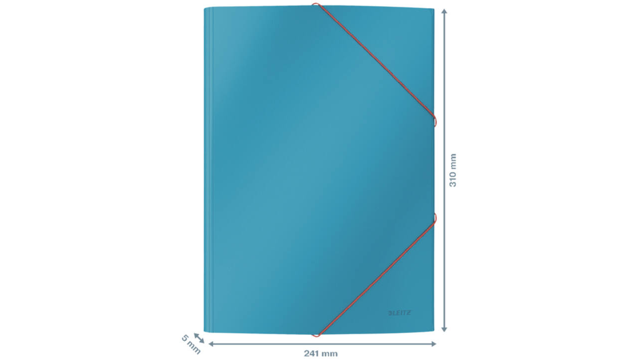 Elastomap Leitz Cosy A4 3-kleps blauw