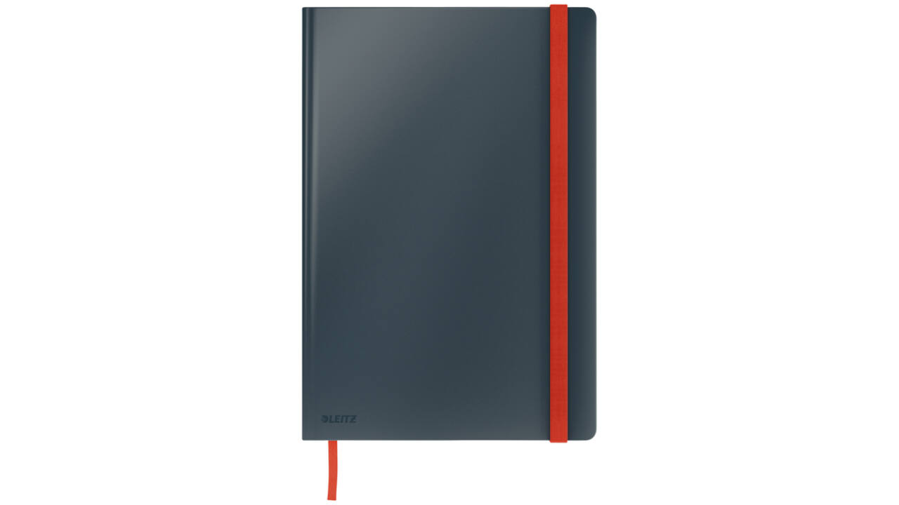 Notitieboek Leitz Cosy B5 160blz 100gr lijn grijs