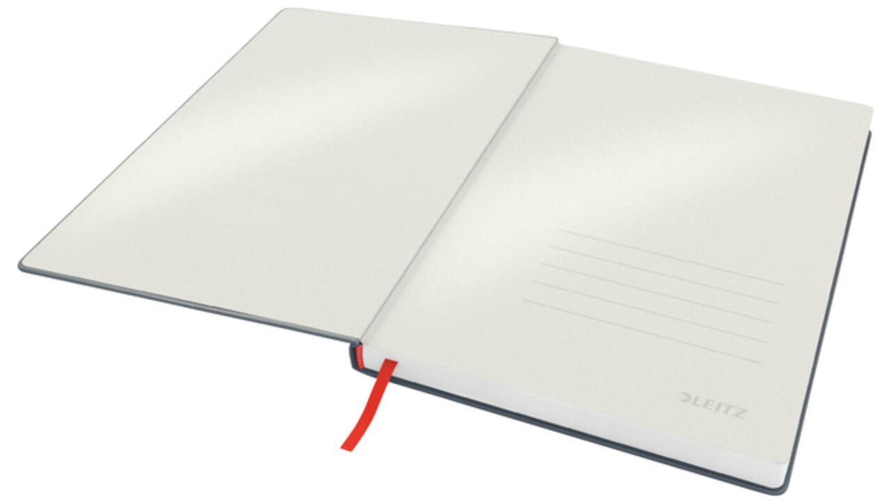Notitieboek Leitz Cosy B5 160blz 100gr lijn grijs