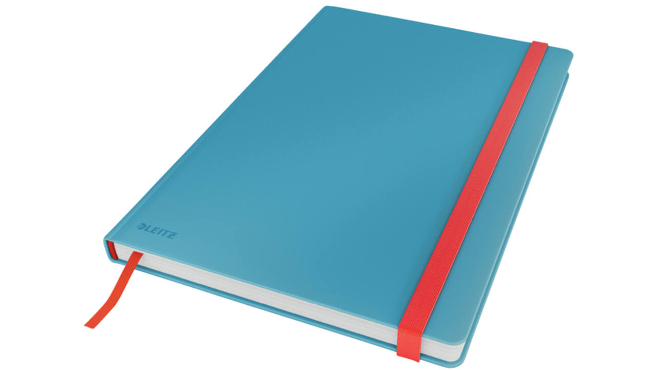 Notitieboek Leitz Cosy B5 160blz 100gr lijn blauw