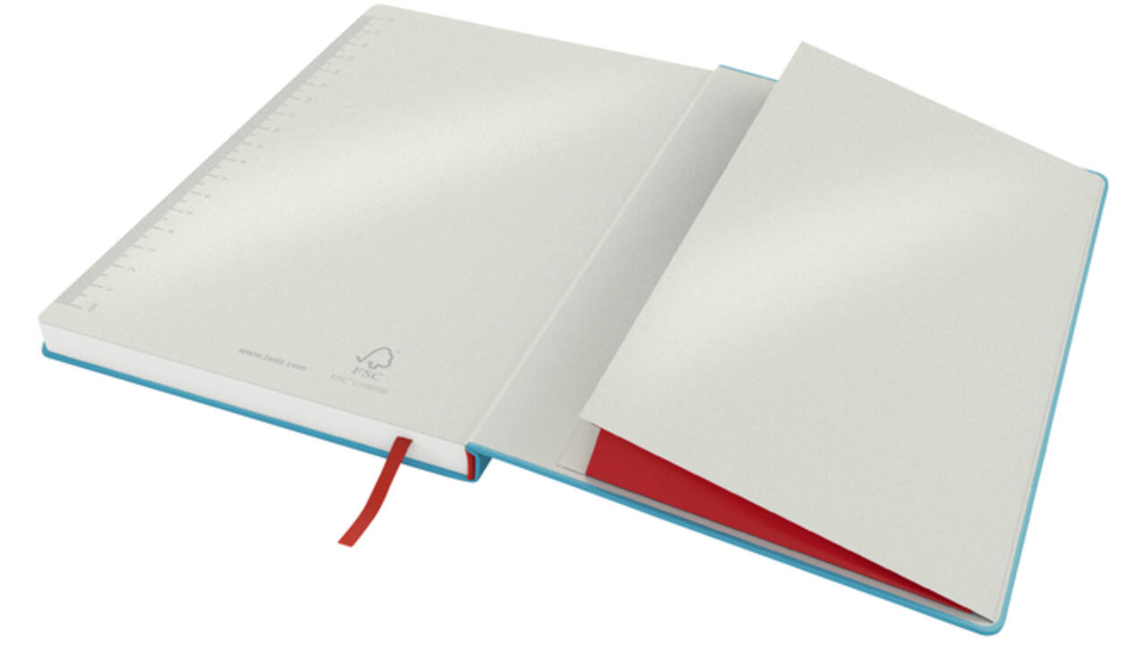 Notitieboek Leitz Cosy B5 160blz 100gr lijn blauw