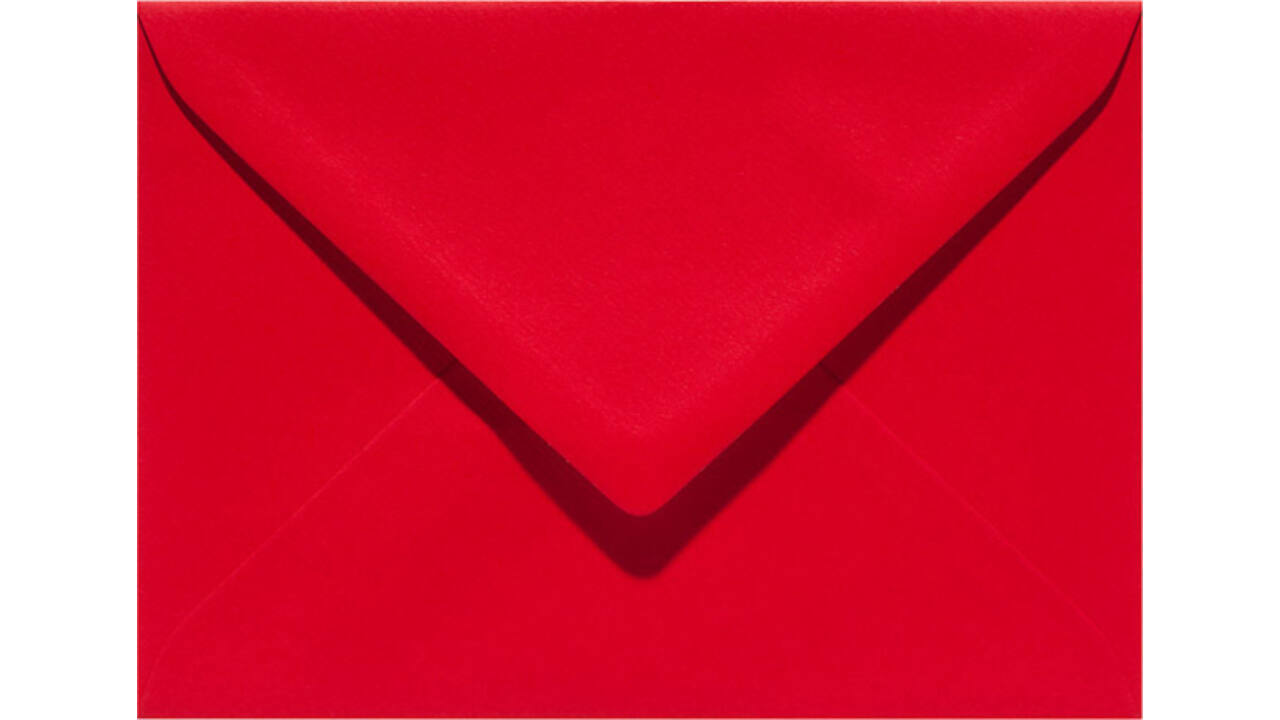 Envelop Papicolor EA5 156x220mm rood