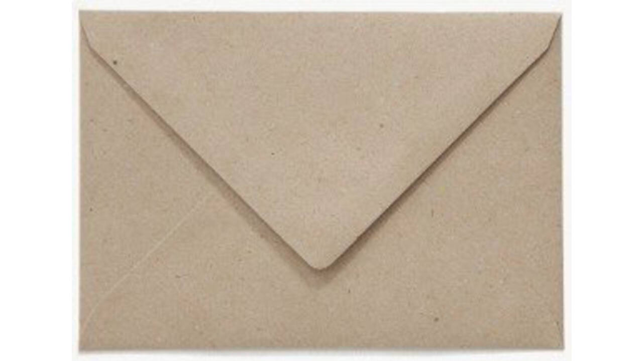 Envelop Papicolor EA5 156x220mm recycled fluting kraft grijs