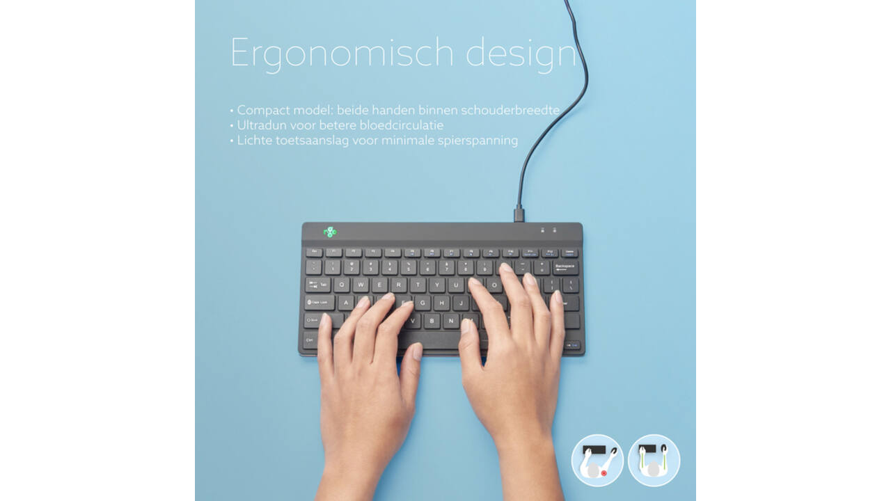 Toetsenbord R-Go Ergonomisch Compact Break QWERTY