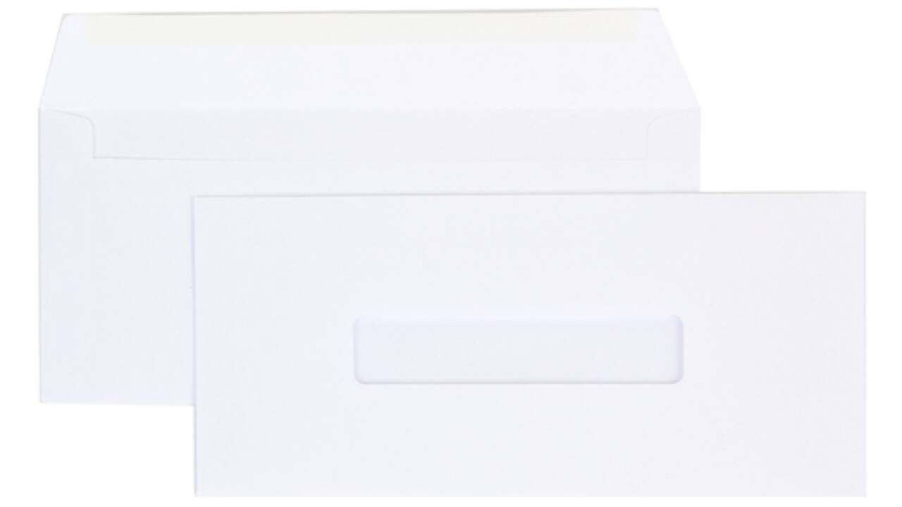 Envelop office 109x224-ea6 gom vm 80gr venster 2,5x11mm midden