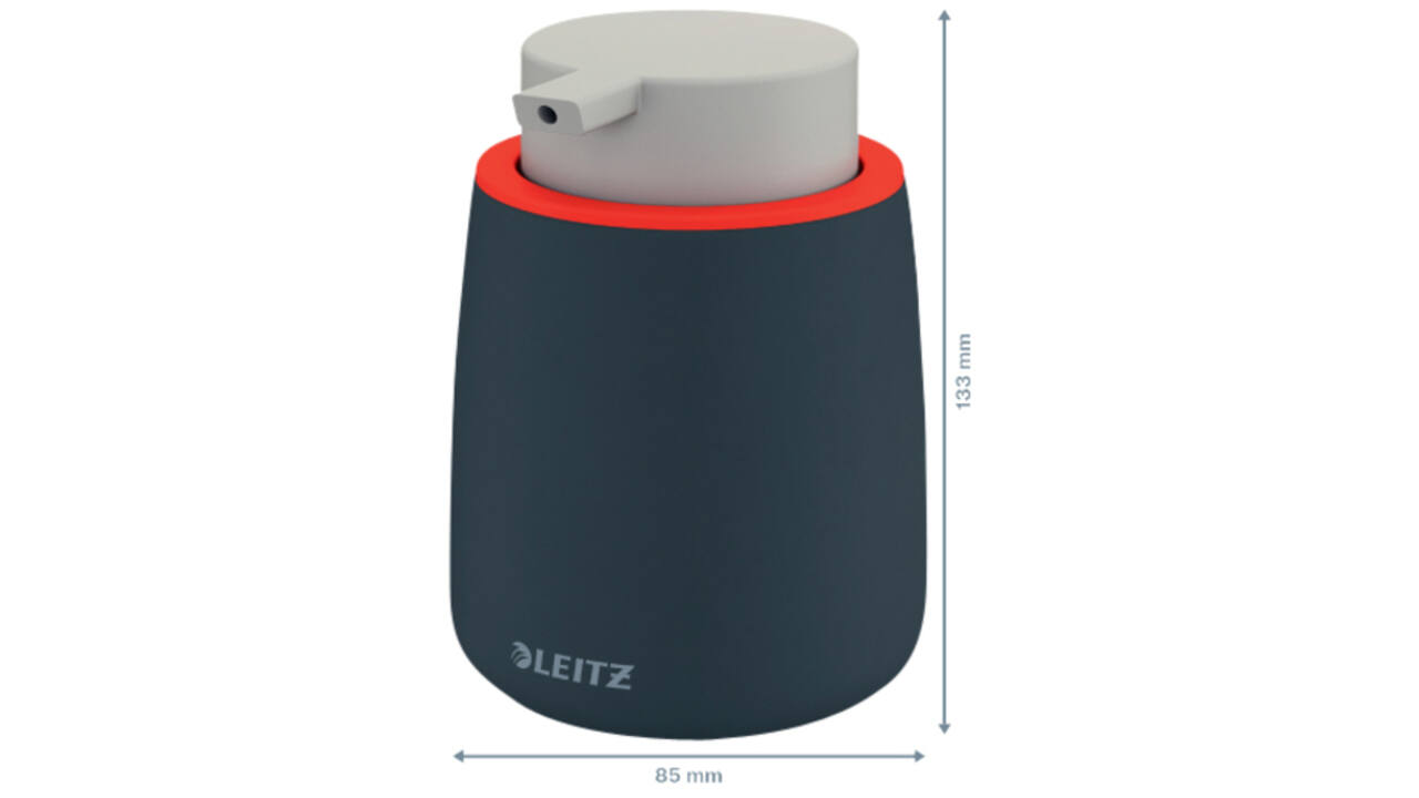 Handzeepdispenser Leitz Cosy voor handzeep 300ml grijs