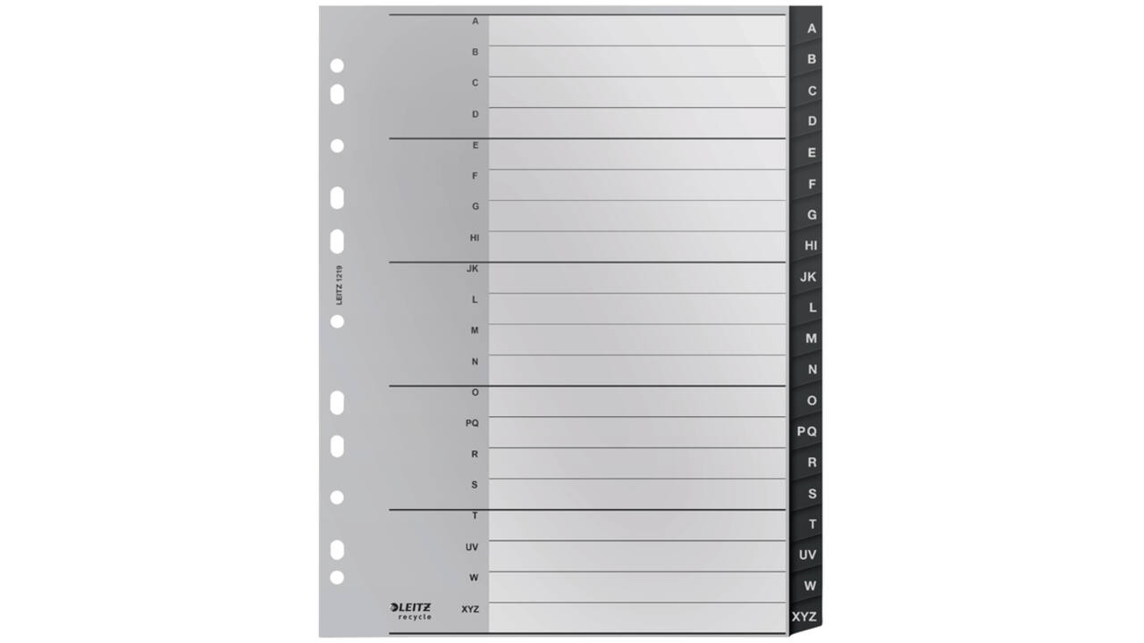 Tabblad Leitz Recycle A4 11-gaats A-Z extra breed PP