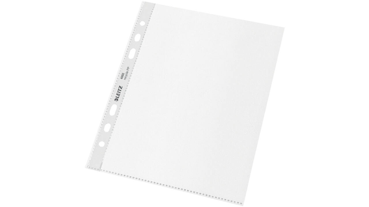Showtas Leitz Recycle 100µ 6-gaats PP A5 transparant 25 stuks