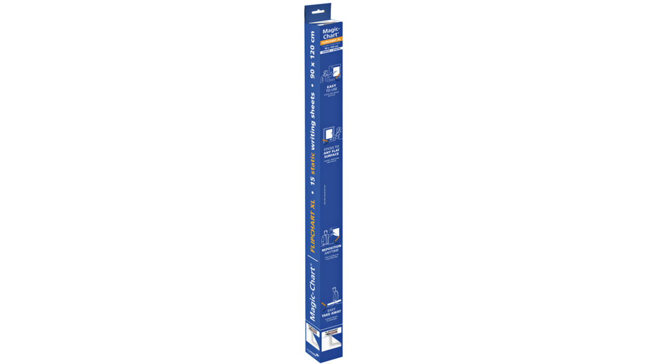 Magic-Chart Legamaster flipchart XL 90x120cm wit met ruit