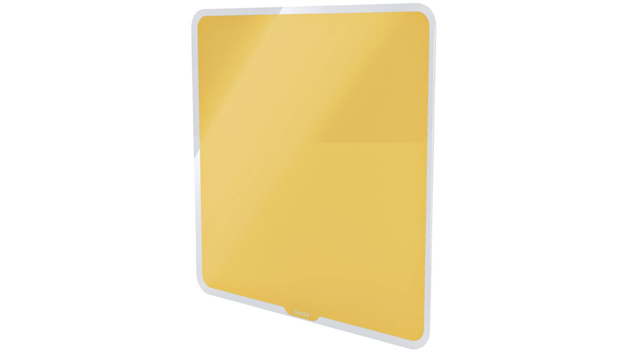 Glasbord Leitz Cosy magnetisch 450x450mm geel