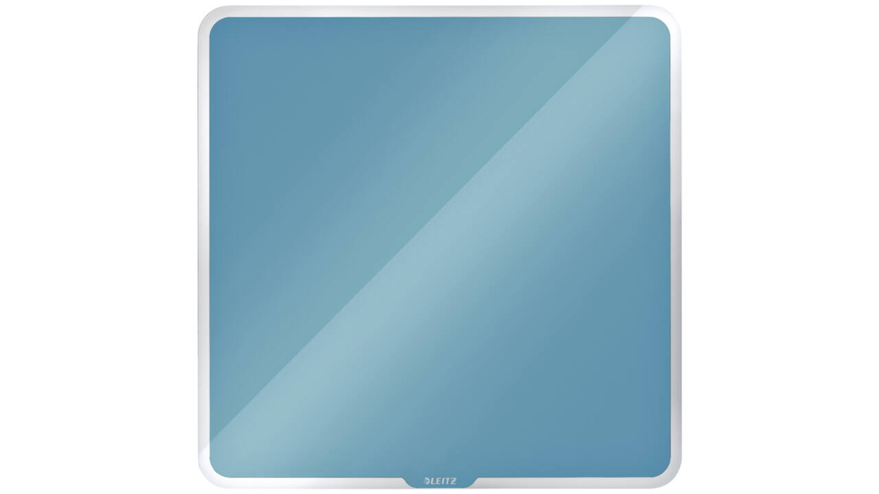 Glasbord Leitz Cosy magnetisch 450x450mm blauw