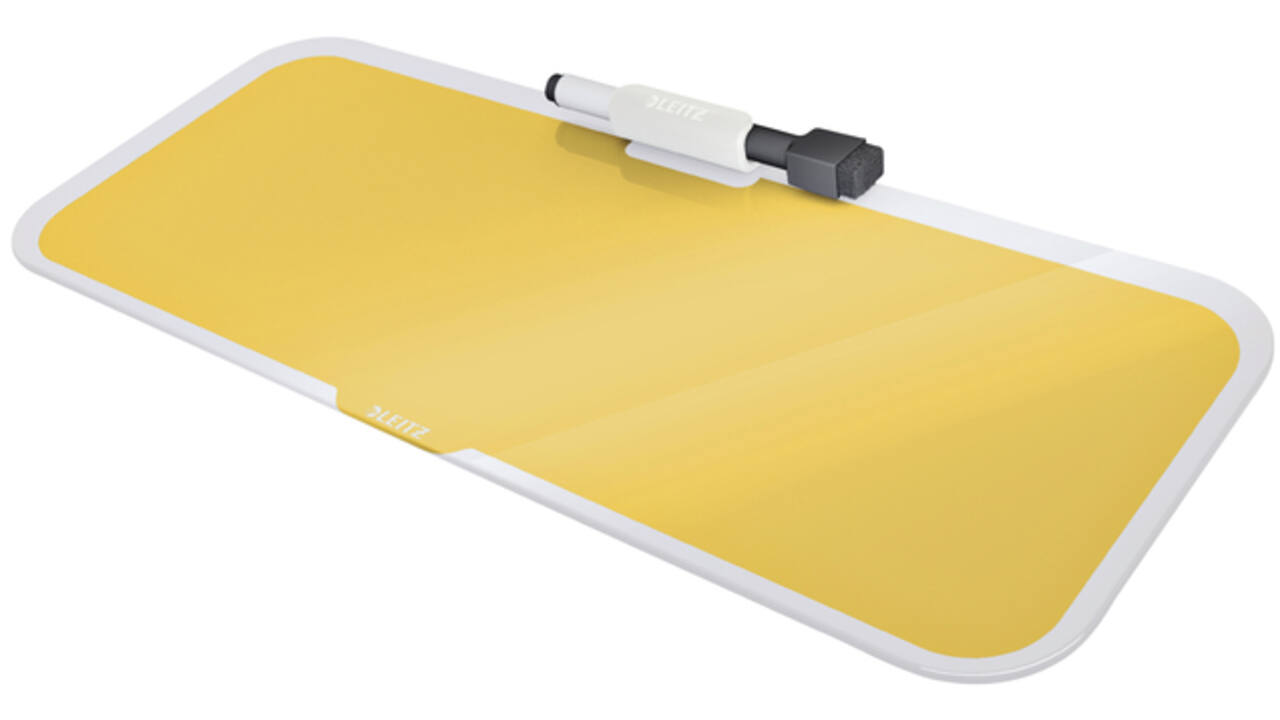 Glas Desktop Pad Leitz Cosy geel