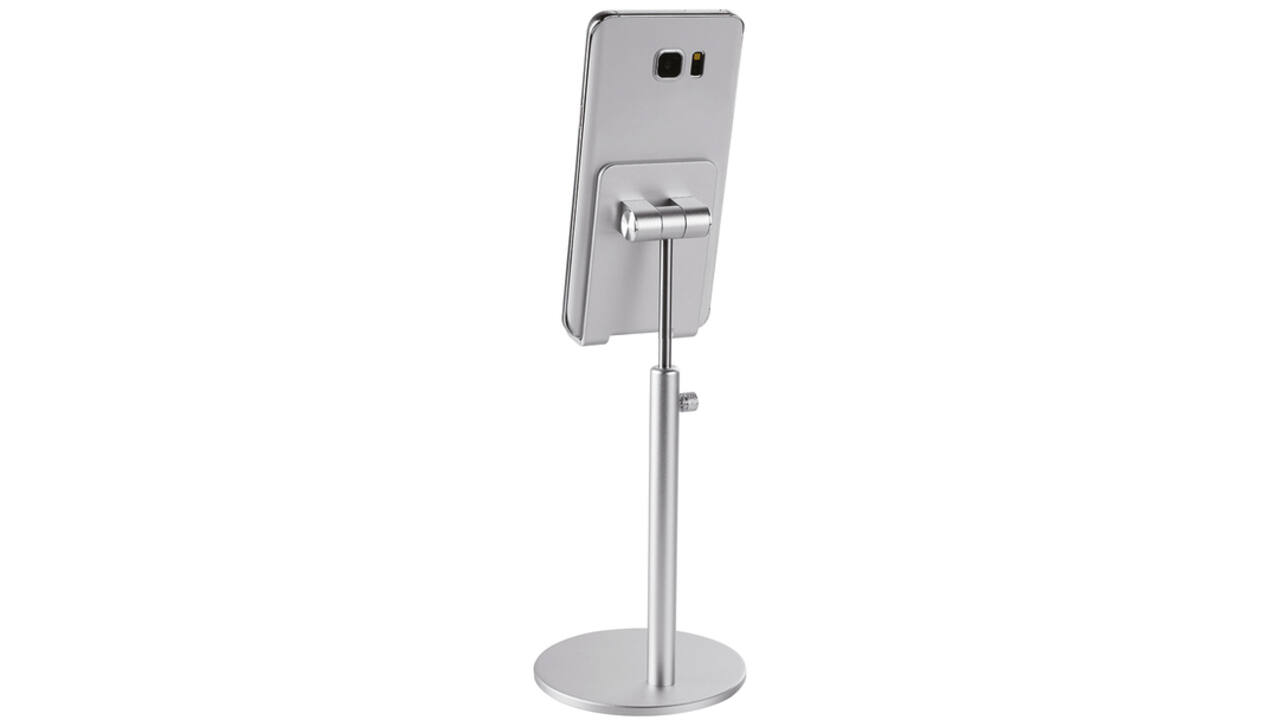 Telefoonstandaard Neomounts DS10200SL1 in hoogte verstelbaar Zilver