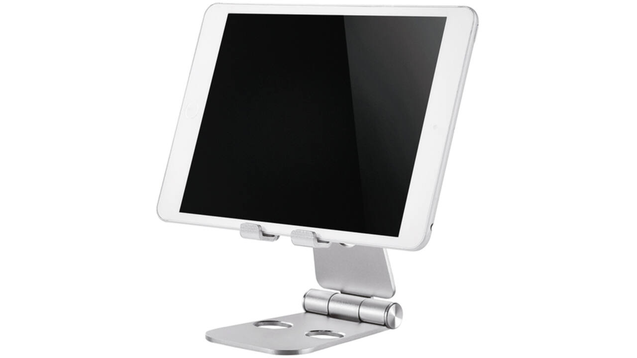 Telefoonstandaard Neomounts DS10-160SL1 opvouwbaar zilver