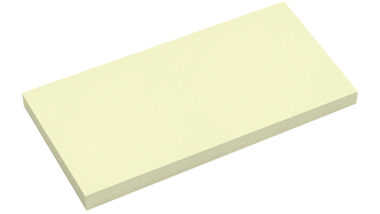 Memoblok info notes antimicrobiëel 100 vel 125x75mm geel