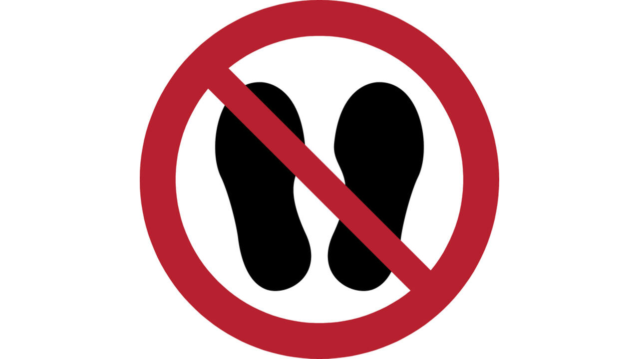 Pictogram bordje Djois Verboden te betreden Ø 200 mm Rood
