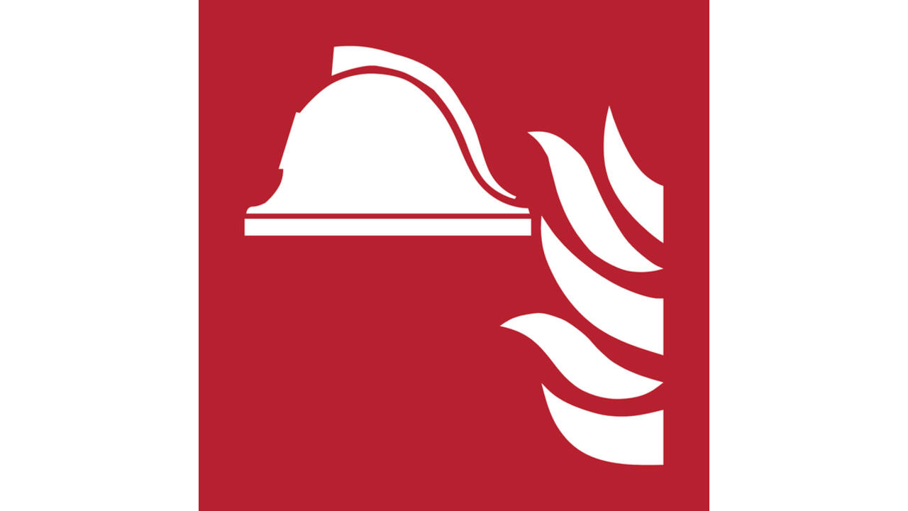 Pictogram bordje Djois Brandbestrijdingsmiddelen 200x200mm Rood