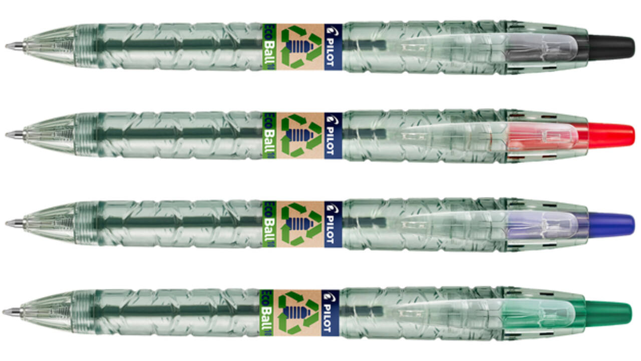Balpen PILOT Begreen B2P EcoBall medium zwart