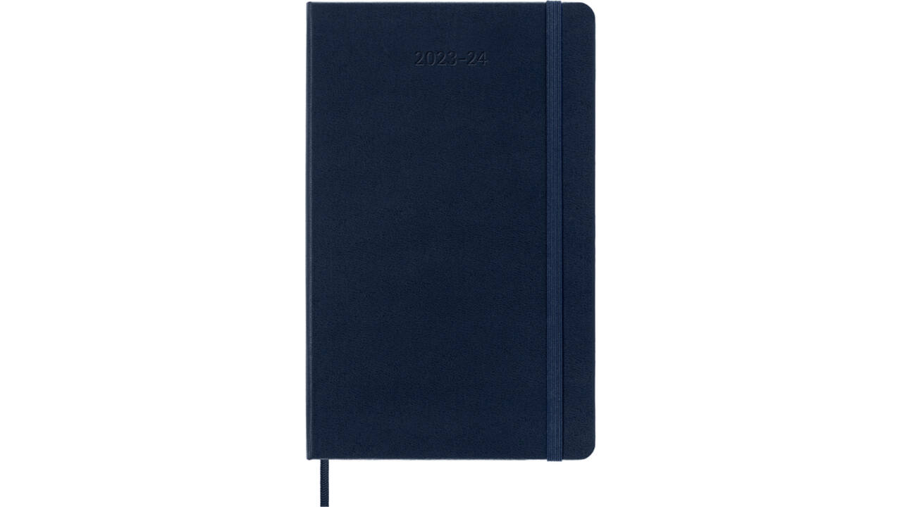 Agenda 2023/2024 Moleskine 18M Planner Weekly 7dag/1pagina large 130x210mm hard cover saffier blauw