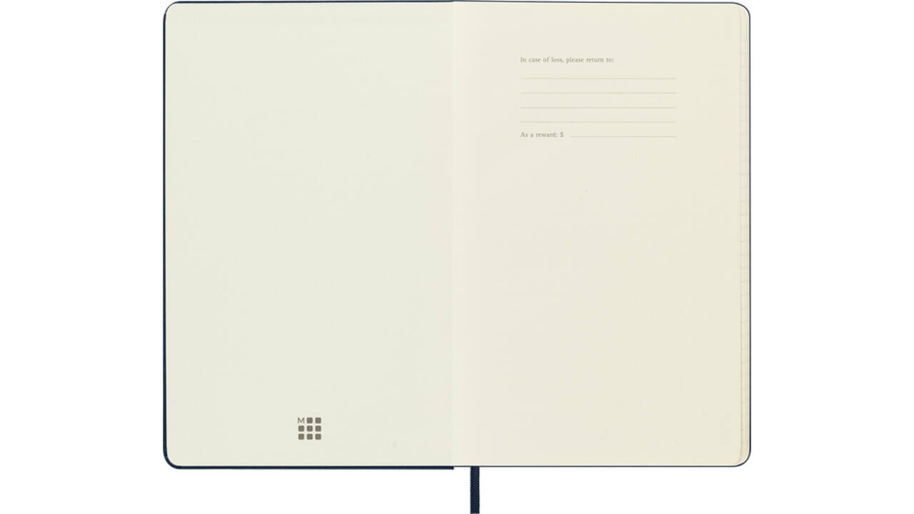 Agenda 2023/2024 Moleskine 18M Planner Weekly 7dag/1pagina large 130x210mm hard cover saffier blauw