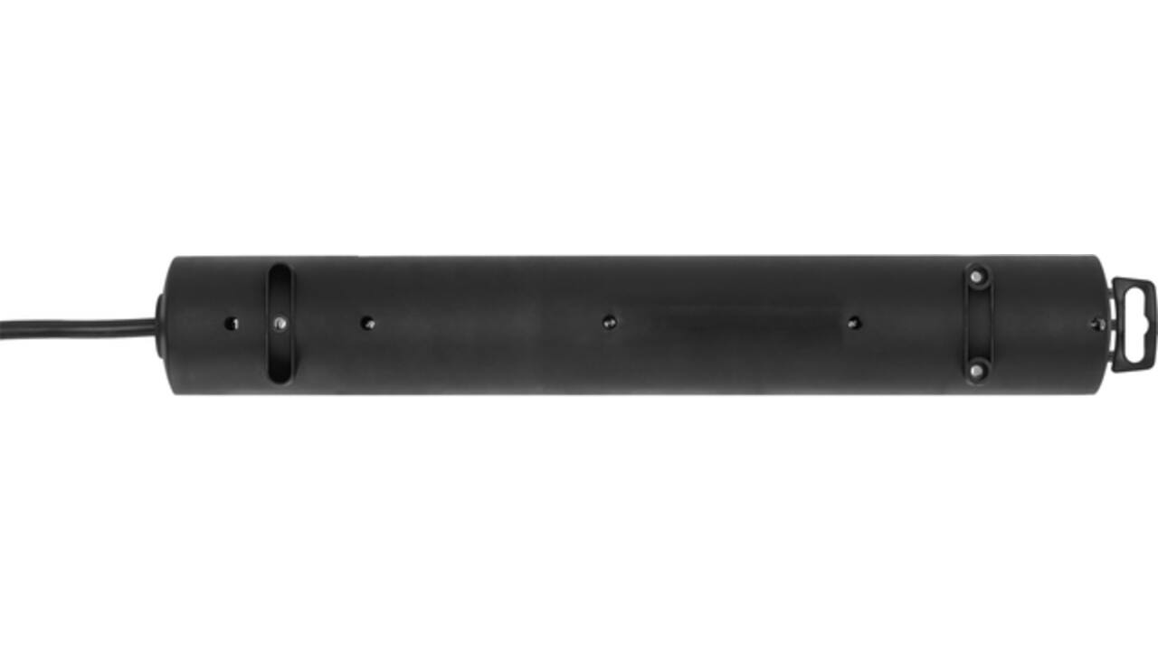 Stekkerdoos Brennenstuhl Comfort Plus 6 voudig inclusief platte stekker 2 meter zwart