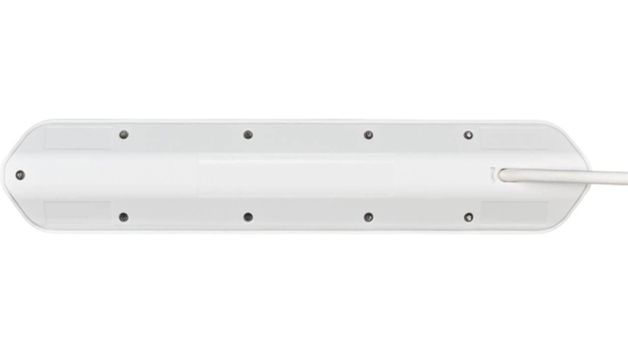 Stekkerdoos Brennenstuhl bureau Estilo 6 voudig inclusief 2 USB 200cm wit/zilver
