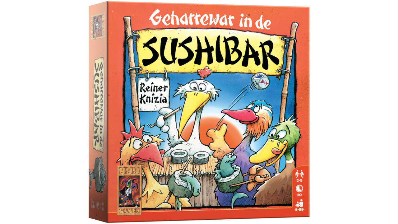 Dobbelspel Geharrewar in de Sushibar
