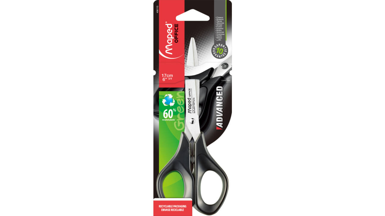 Schaar Maped Office Advanced 17cm zwart