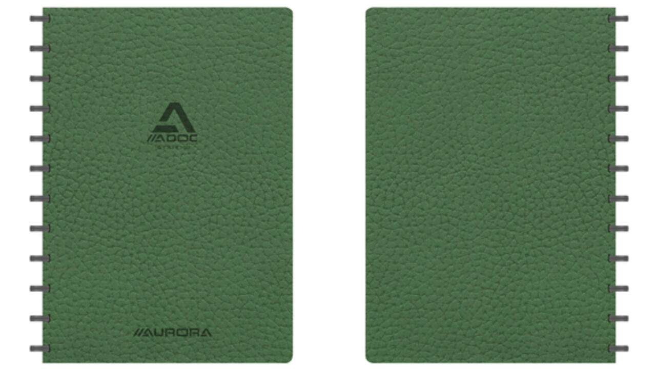 Schrift Adoc Business A4 ruit 5x5mm 144 pagina's 90gr groen