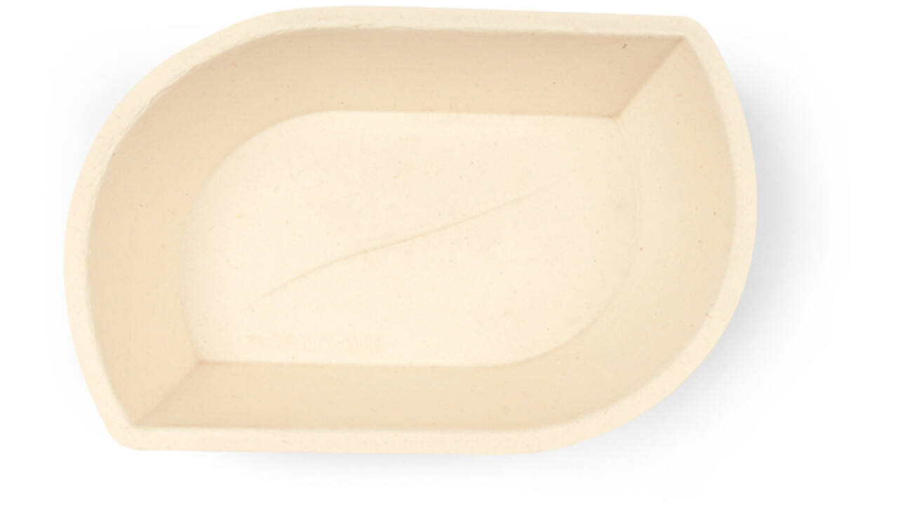Snackbakje IEZZY A9 suikerriet PFAS-vrij 150x99x36mm 50 stuks