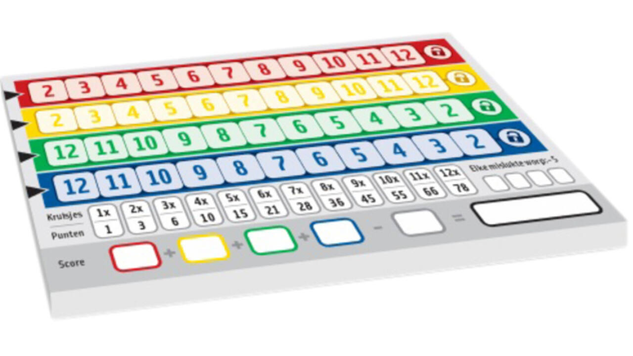 Qwixx scorebloks