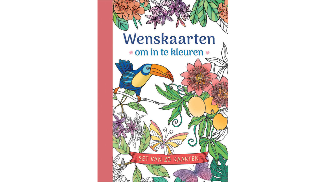 Wenskaarten Deltas om in te kleuren 20 stuks