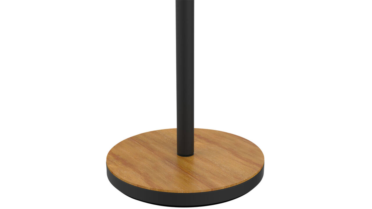 Vloerlamp Unilux Baly led bamboe zwart