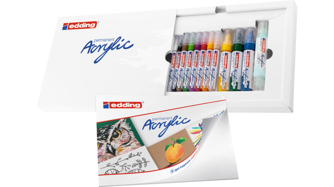 Acrylmarker edding starterskit groot creatief