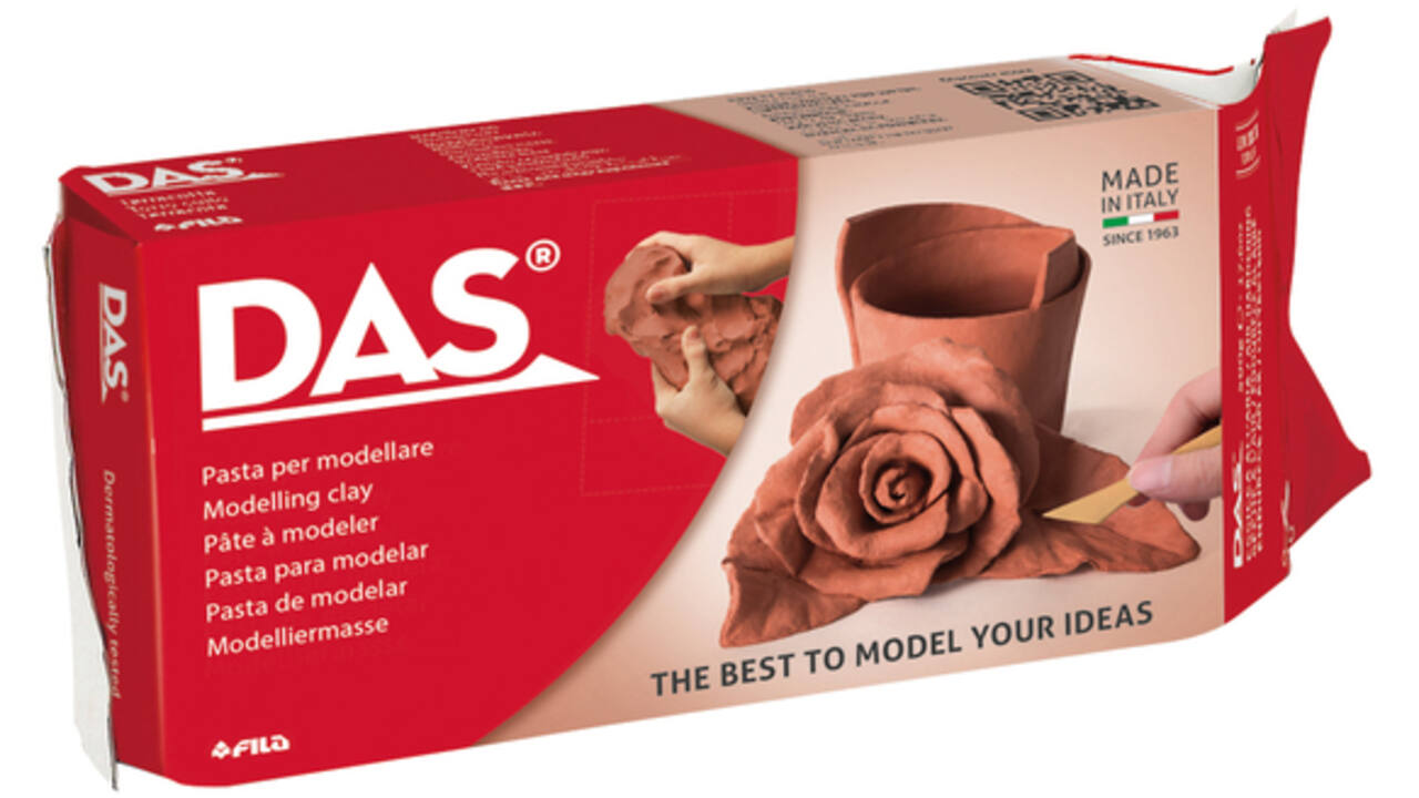Klei DAS air hardening terracotta 1kg