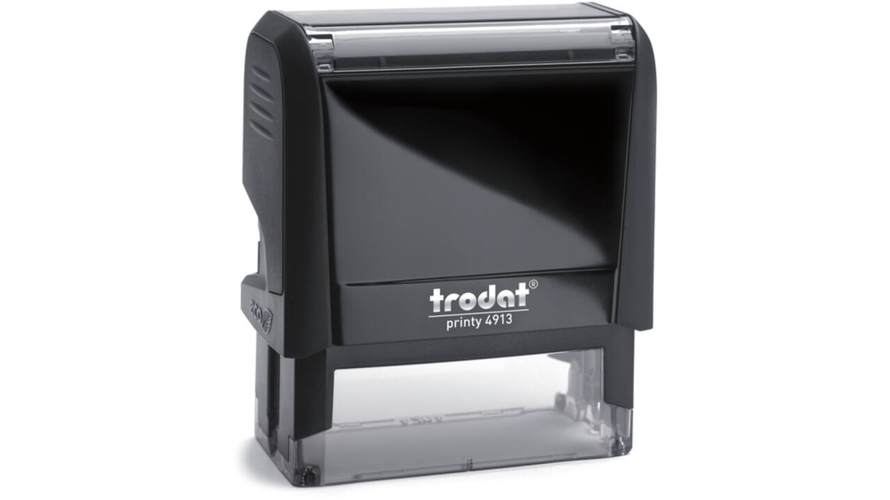 Tekststempel Trodat Printy 4913 personaliseerbaar zw 5regels 58x22mm
