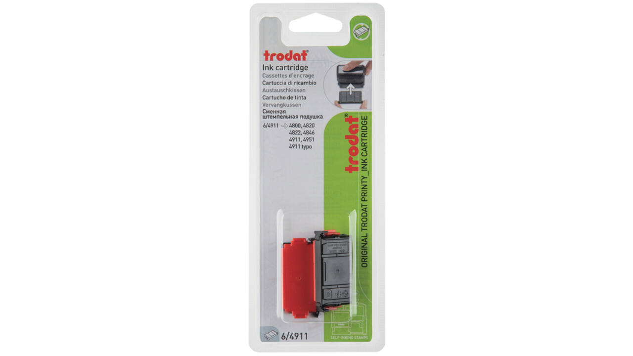 Stempelkussen Trodat Printy 6/4911 2 stuks rood