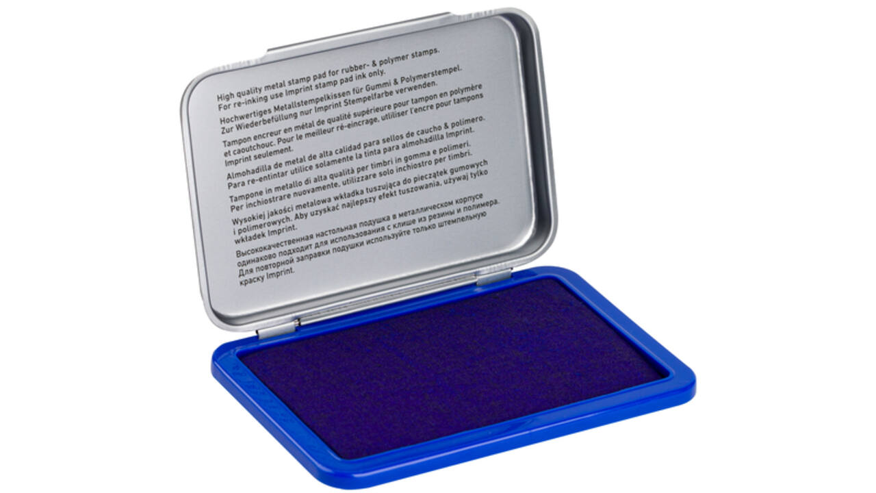 Stempelkussen Trodat 9071M metaal 9x5cm blauw