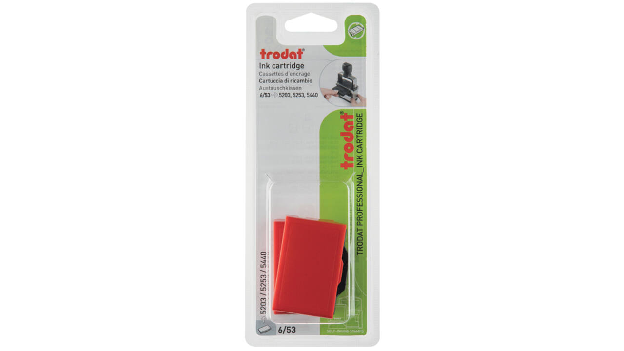 Stempelkussen Trodat 6/53 2 stuks rood