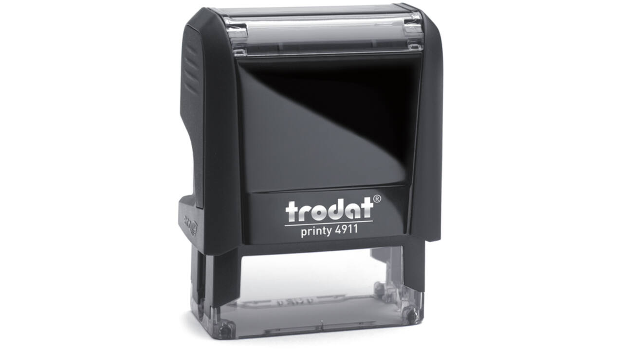 Tekststempel Trodat Printy 4911 personaliseerbaar zw 3regels 48x14mm