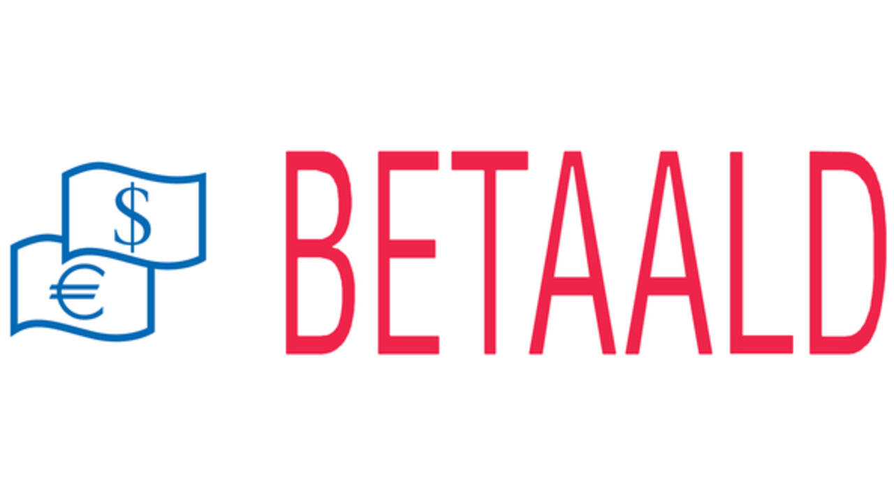 Tekststempel Trodat Printy 4912 betaald blauw rood