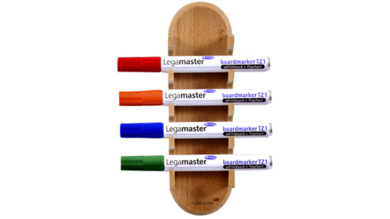Glasbord stifthouder Legamaster hout