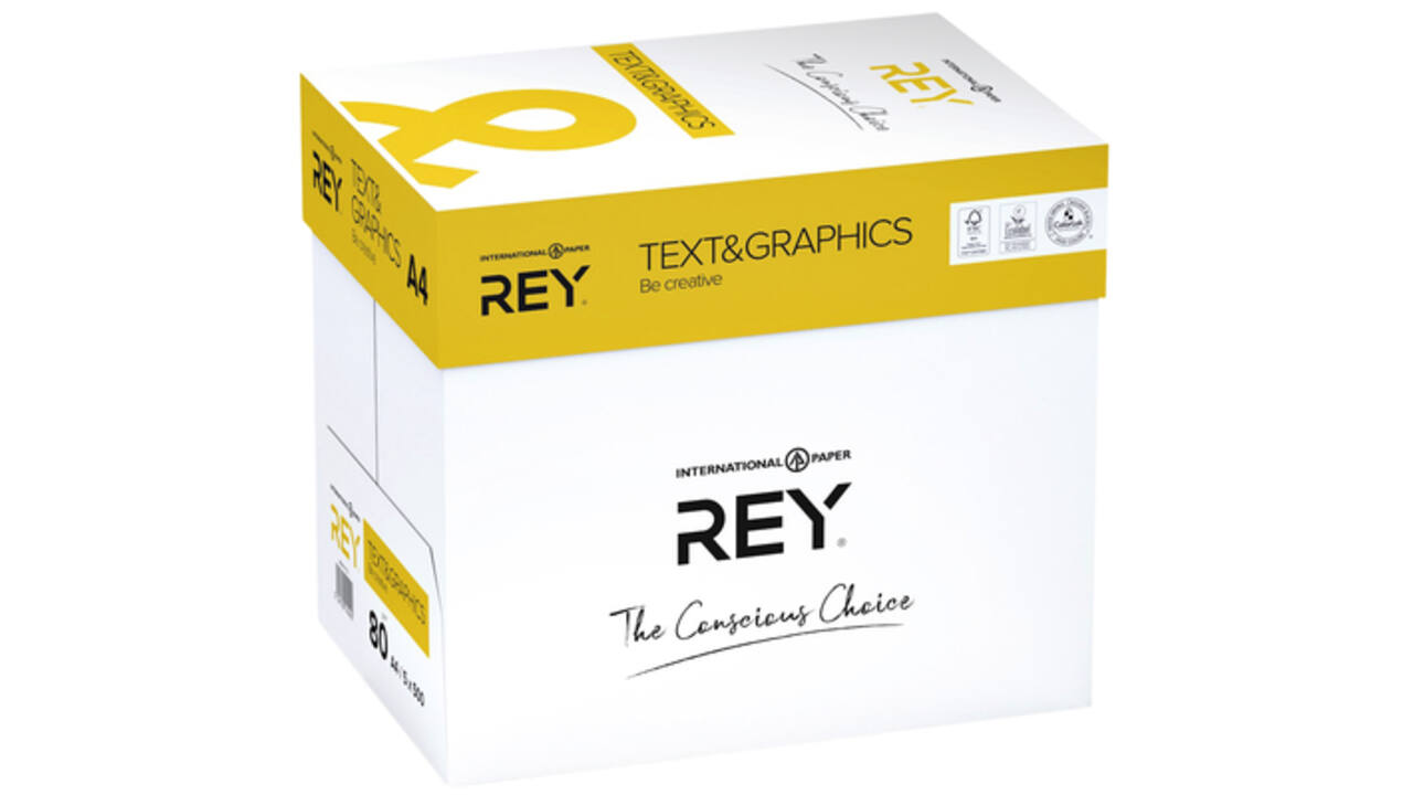 Kopieerpapier Rey Text & Graphics A4 80gr wit 500vel