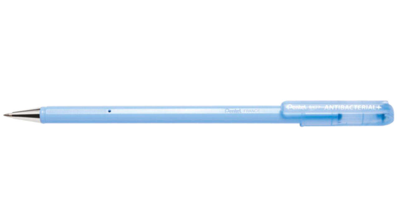 Balpen Pentel BK77AB anti-bacterieel fijn zwart