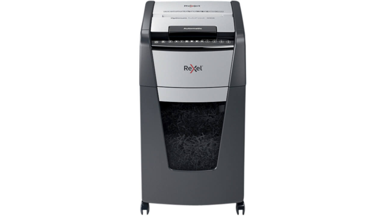 Papiervernietiger Rexel Optimum Auto+ 300X P4 snippers 4x26mm