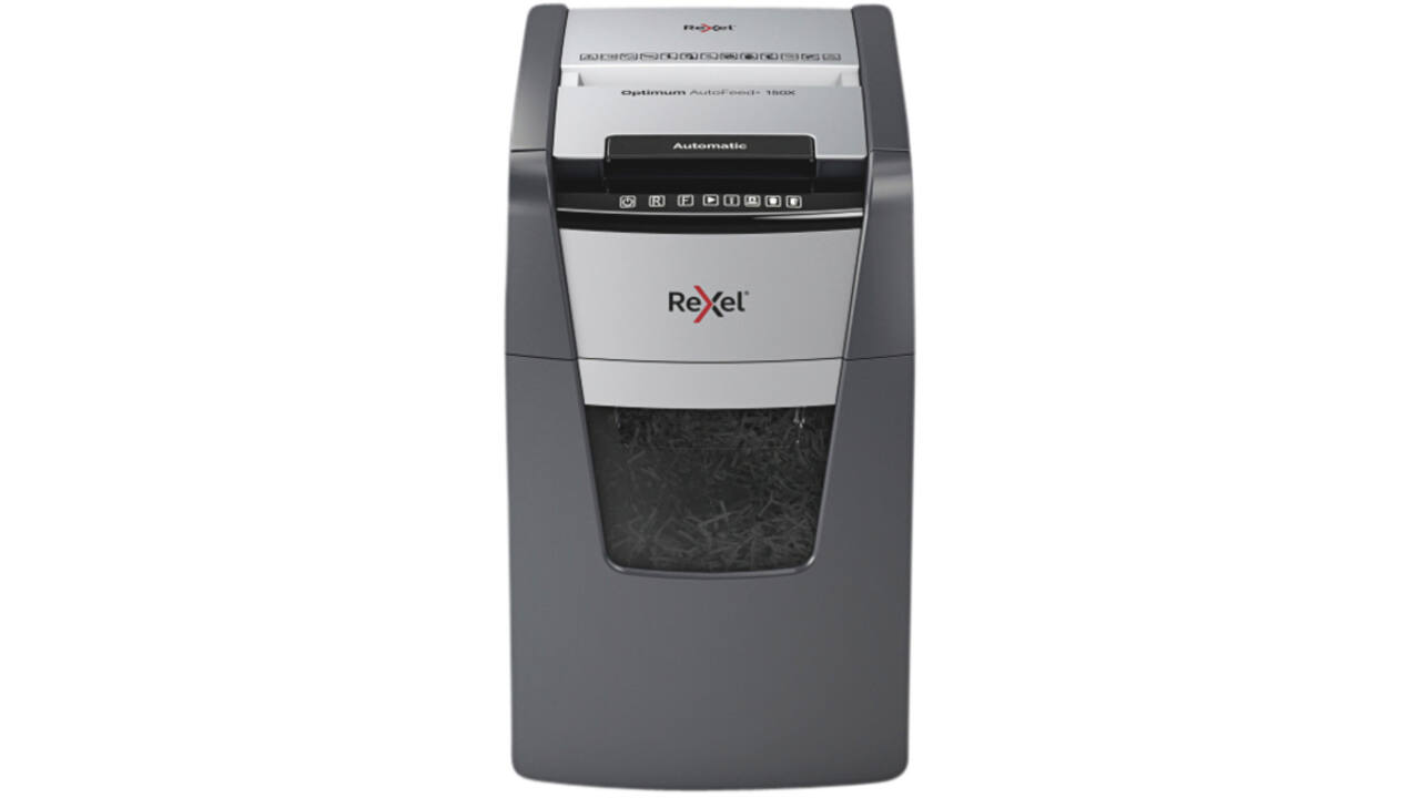 Papiervernietiger Rexel Optimum Auto+ 150X P4 snippers 4x28mm