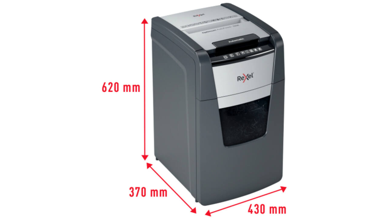 Papiervernietiger Rexel Optimum Auto+ 150X P4 snippers 4x28mm